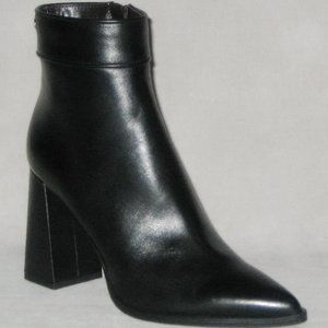 NEW Capezzani Ankle BOOTIES Made In ITALY Leather Black 8 / 39 MSRP $795